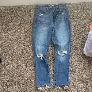 Abercrombie & Fitch Blue Distressed Jeans